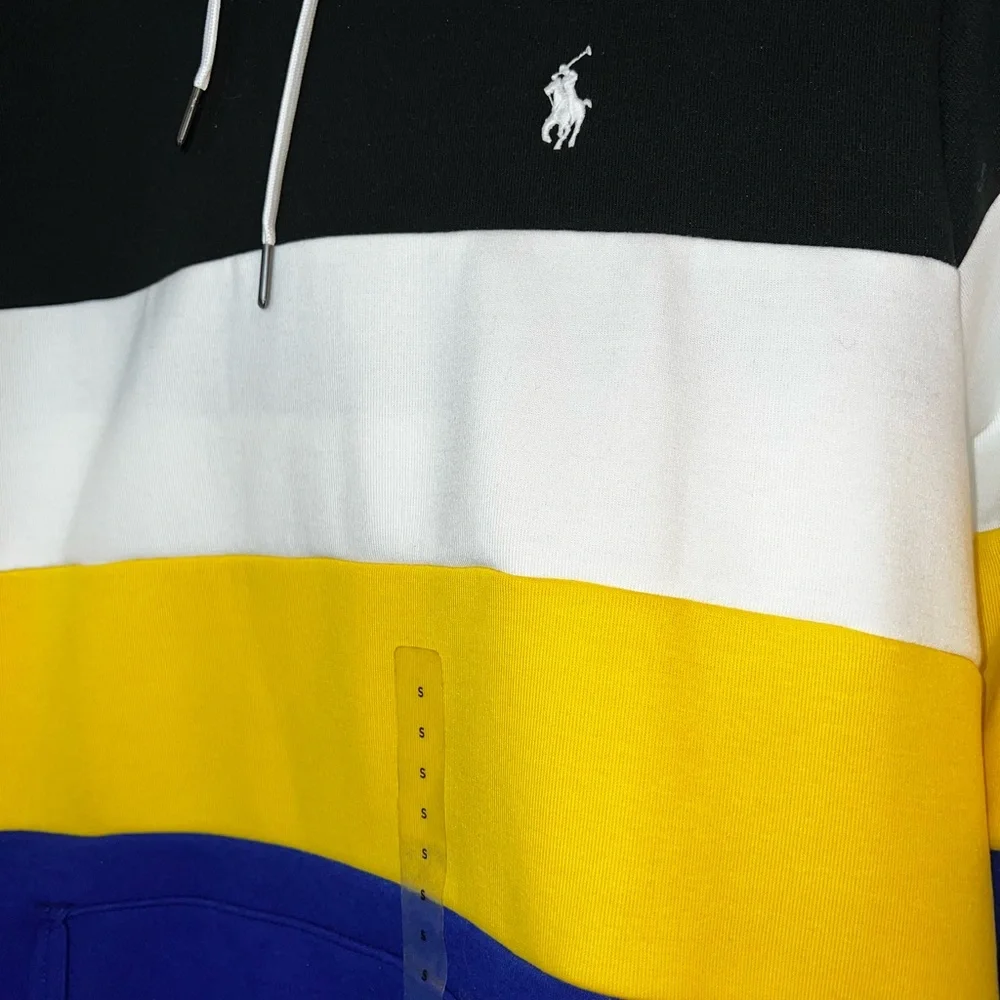 Polo Ralph Lauren Men’s Color Block Double Knit Hoodie - Picture 3 of 7